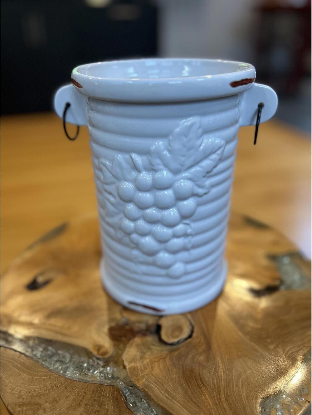 Nantucket Ceramic wine cooler/utensil holder
